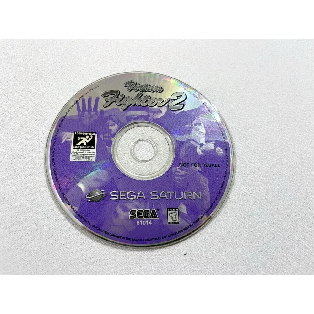 Virtua Fighter 2 Sega Saturn Game Disc JUNK Scratch DOES NOT WORK